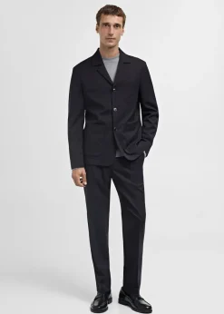 MANGO Marynarki|Marynarki*Marynarka garniturowa slim fit z wełny w paski