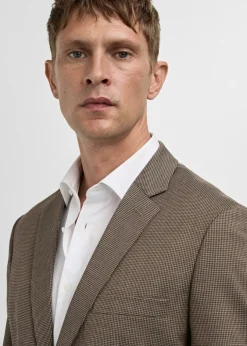 MANGO Marynarki|Marynarki*Marynarka garniturowa super slim fit z teksturą w jodełkę