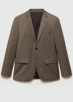 MANGO Marynarki|Marynarki*Marynarka garniturowa super slim fit z teksturą w jodełkę