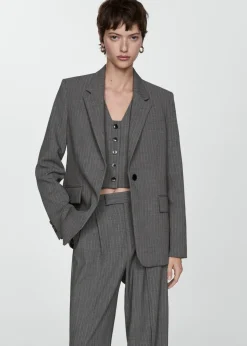 MANGO Marynarki*Marynarka garniturowa w prążki