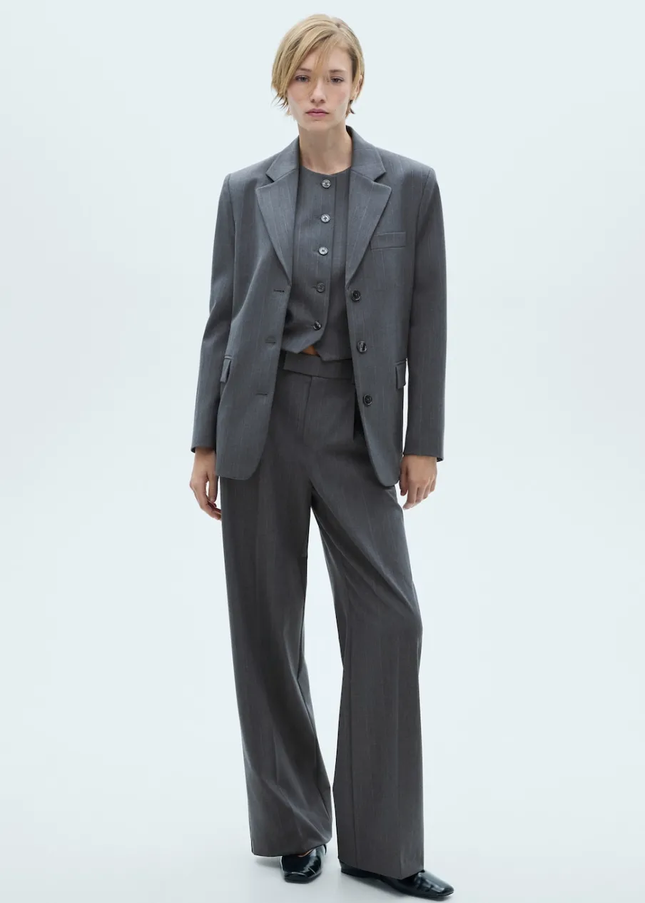 MANGO Kurtki|Marynarki*Marynarka garniturowa w prążki