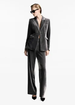 MANGO Marynarki*Marynarka garniturowa z aksamitu