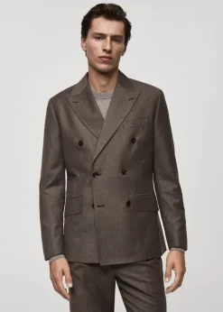 MANGO Marynarki|Marynarki*Marynarka garniturowa z flaneli z 100% włoskiej wełny