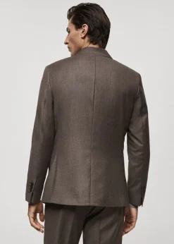 MANGO Marynarki|Marynarki*Marynarka garniturowa z flaneli z 100% włoskiej wełny