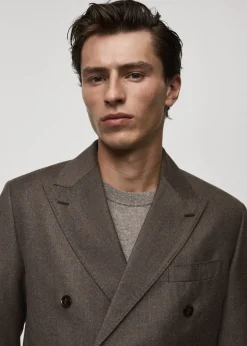 MANGO Marynarki|Marynarki*Marynarka garniturowa z flaneli z 100% włoskiej wełny