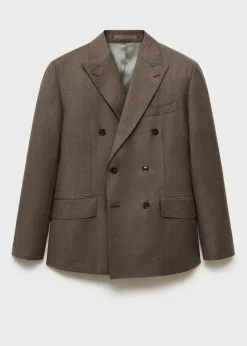 MANGO Marynarki|Marynarki*Marynarka garniturowa z flaneli z 100% włoskiej wełny