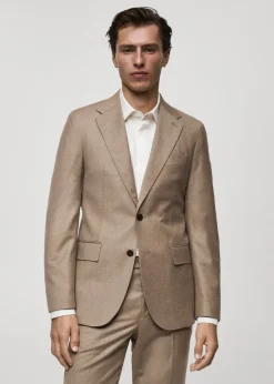 MANGO Marynarki|Marynarki*Marynarka garniturowa z flaneli z 100% włoskiej wełny