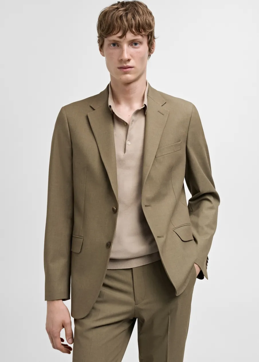 MANGO Marynarki*Marynarka od garnituru slim fit z tkaniny comfort stretch