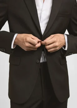 MANGO Marynarki|Marynarki*Marynarka od garnituru slim fit z tkaniny comfort stretch