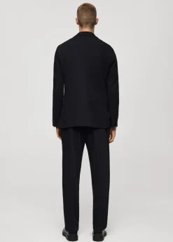 MANGO Marynarki|Marynarki*Marynarka slim fit z bawełny z drobną fakturą