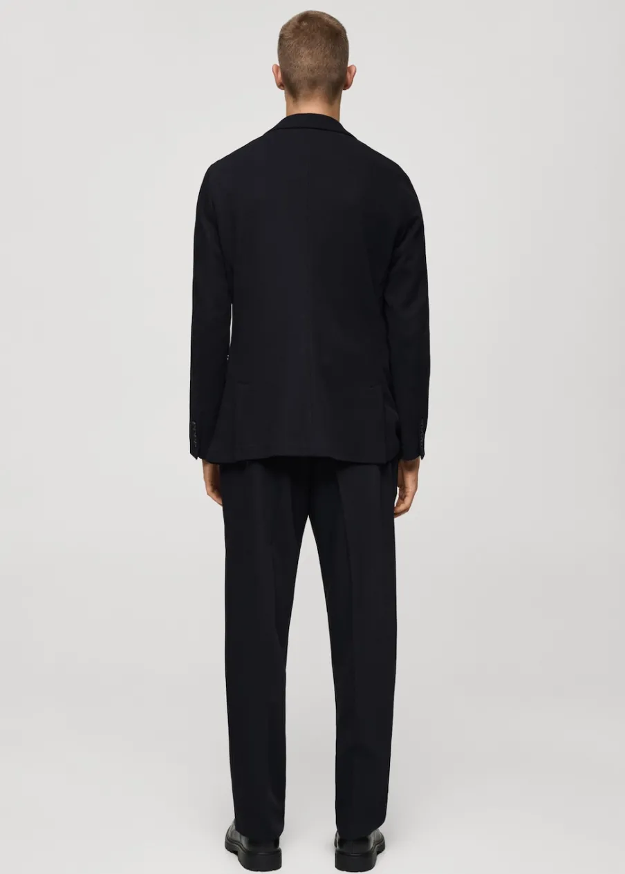 MANGO Marynarki|Marynarki*Marynarka slim fit z bawełny z drobną fakturą