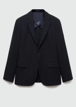 MANGO Marynarki|Marynarki*Marynarka slim fit z bawełny z drobną fakturą