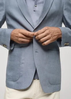 MANGO Marynarki*Marynarka slim fit z lnu 100%