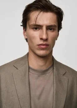 MANGO Marynarki*Marynarka slim fit z lnu 100%