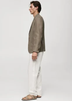 MANGO Marynarki*Marynarka slim fit z lnu 100%
