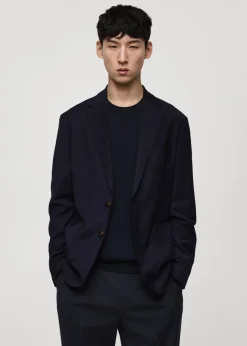 MANGO Marynarki|Marynarki*Marynarka slim fit z wełny z kieszeniami