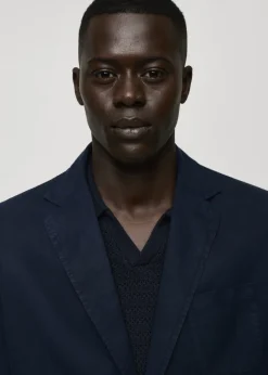 MANGO Marynarki*Marynarka z bawełny i lnu z efektem sprania