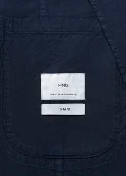 MANGO Marynarki*Marynarka z bawełny i lnu z efektem sprania