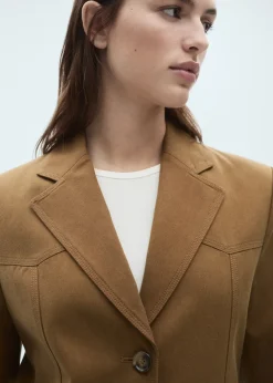 MANGO Kurtki|Marynarki*Marynarka z lyocellu z kieszeniami