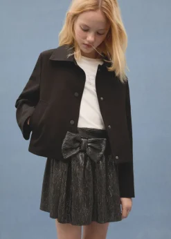 Dzieci MANGO Szorty I Spódnice*Metaliczna spódnica z kokardą