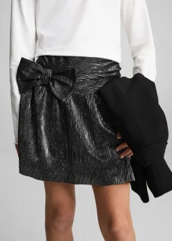 Dzieci MANGO Szorty I Spódnice*Metaliczna spódnica z kokardą