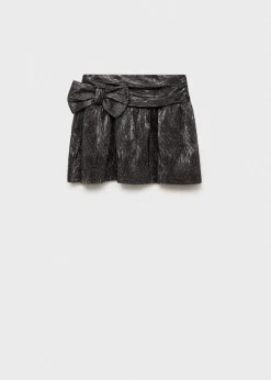 Dzieci MANGO Szorty I Spódnice*Metaliczna spódnica z kokardą
