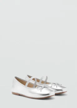 Dzieci MANGO Buty*Metaliczne baleriny
