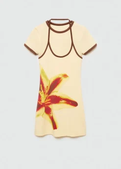 MANGO Sukienki I Kombinezony*Mieszana wzorzysta sukienka