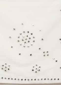 MANGO Spódnice*Mini spódniczka z dżetami i kokardą