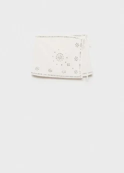 MANGO Spódnice*Mini spódniczka z dżetami i kokardą