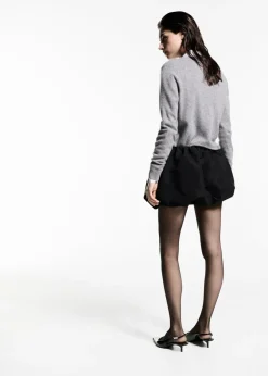 MANGO Spódnice*Minispódniczka bombka z niskim stanem