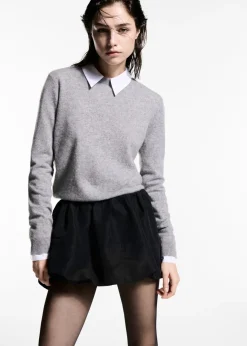 MANGO Spódnice*Minispódniczka bombka z niskim stanem