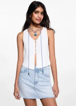 MANGO Spódnice*Minispódniczka dżinsowa