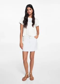 MANGO Spódnice*Minispódniczka dżinsowa