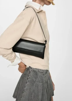 MANGO Spódnice*Minispódniczka dżinsowa z zakładkami