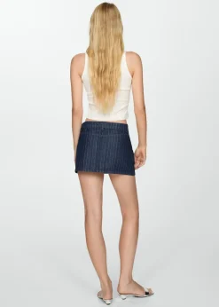 MANGO Spódnice*Minispódniczka dżinsowa ze szwami