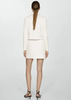 MANGO Spódnice*Minispódniczka o prostym kroju z teksturą