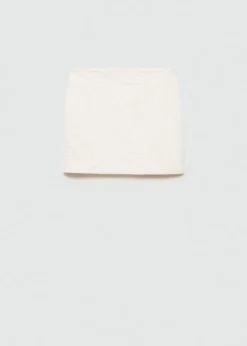 MANGO Spódnice*Minispódniczka o prostym kroju z teksturą