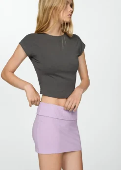 MANGO Spódnice*Minispódniczka z dzianiny