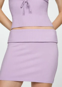 MANGO Spódnice*Minispódniczka z dzianiny