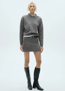 MANGO Spódnice*Minispódniczka z dzianiny