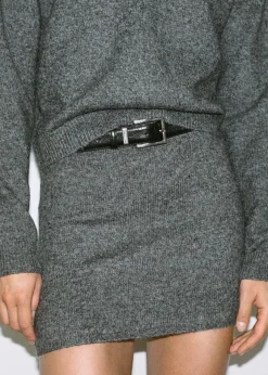 MANGO Spódnice*Minispódniczka z dzianiny