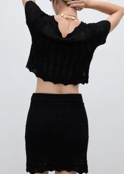 MANGO Spódnice*Minispódniczka z dzianiny