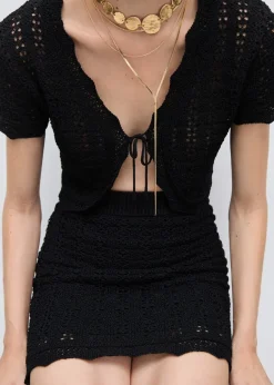 MANGO Spódnice*Minispódniczka z dzianiny