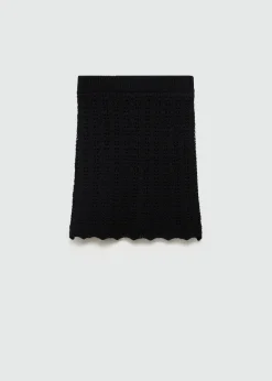 MANGO Spódnice*Minispódniczka z dzianiny
