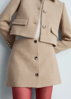 MANGO Spódnice*Minispódniczka z guzikami