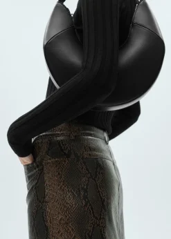 MANGO Spódnice*Minispódniczka z imitacji skóry ze zwierzęcym wzorem