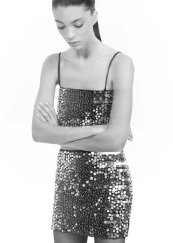 MANGO Spódnice*Minispódniczka z kryształkami