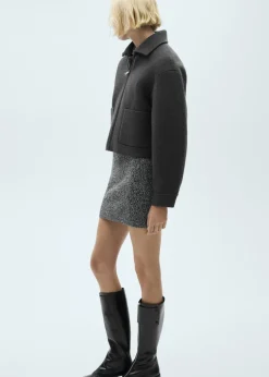 MANGO Spódnice*Minispódniczka z melanżowej dzianiny