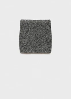 MANGO Spódnice*Minispódniczka z melanżowej dzianiny